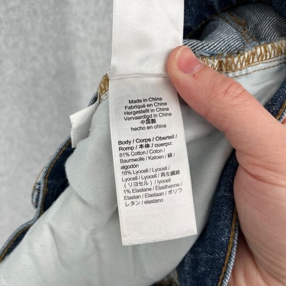 J Crew Womens Demi Boot Cut Crop Jean Size 30 Blue Denim Exposed Button Fly - Picture 7 of 14